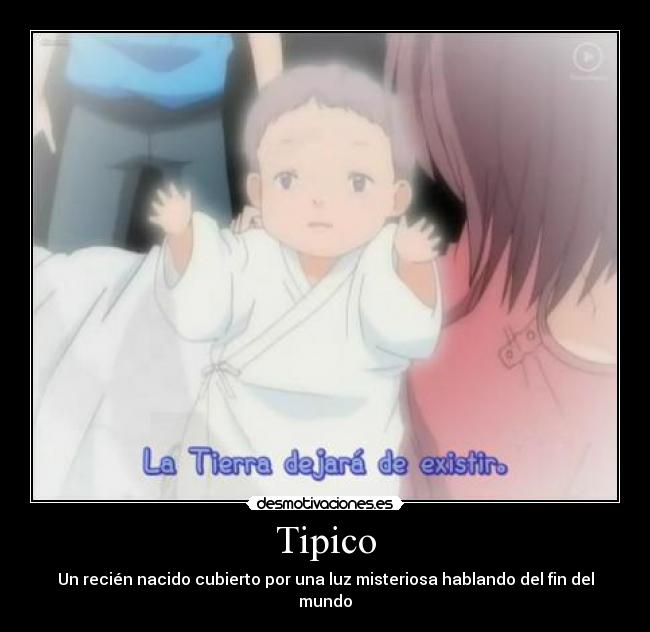carteles anime aishiteruze baby tipico recien nacido fin del mundo desmotivaciones
