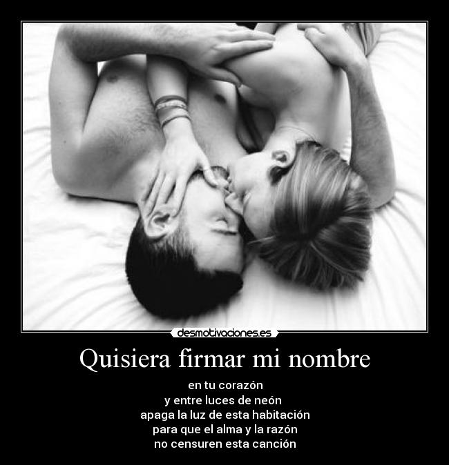 Quisiera firmar mi nombre - 