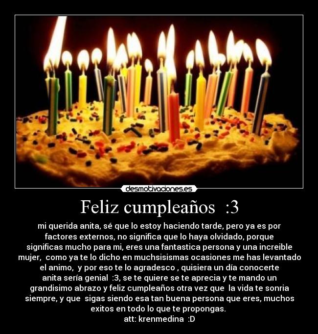 Feliz cumpleaños :3 -