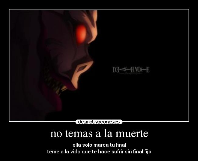 no temas a la muerte -