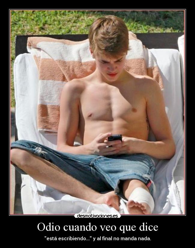 Odio cuando veo que dice - 