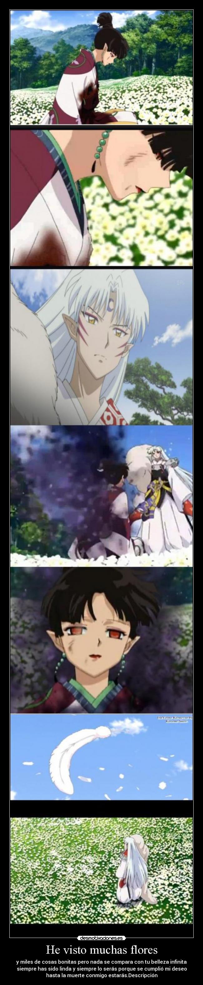 carteles anime manga otaku inuyasha kagura sesshomaru desmotivaciones