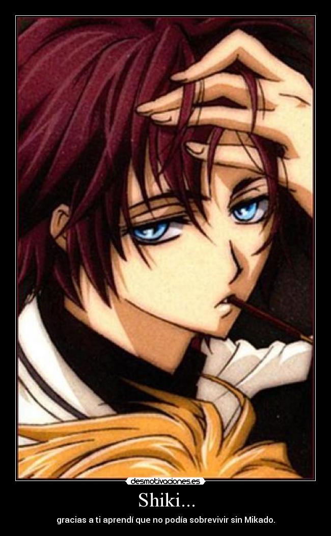 Shiki... - gracias a ti aprendí que no podía sobrevivir sin Mikado.