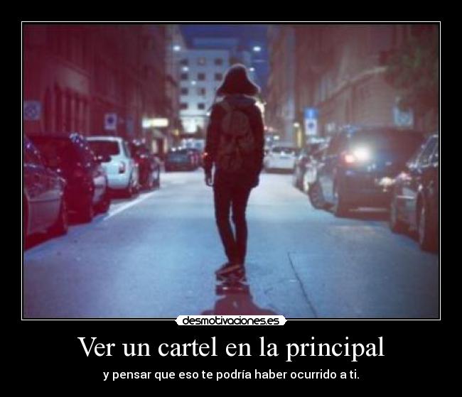 Ver un cartel en la principal - 