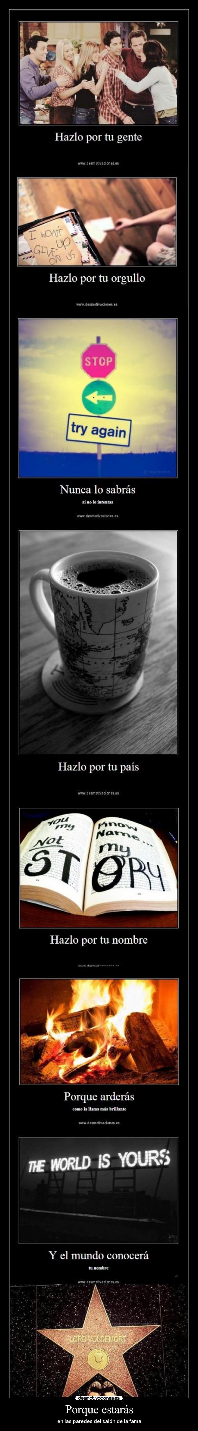 Porque estarás - en las paredes del salón de la fama