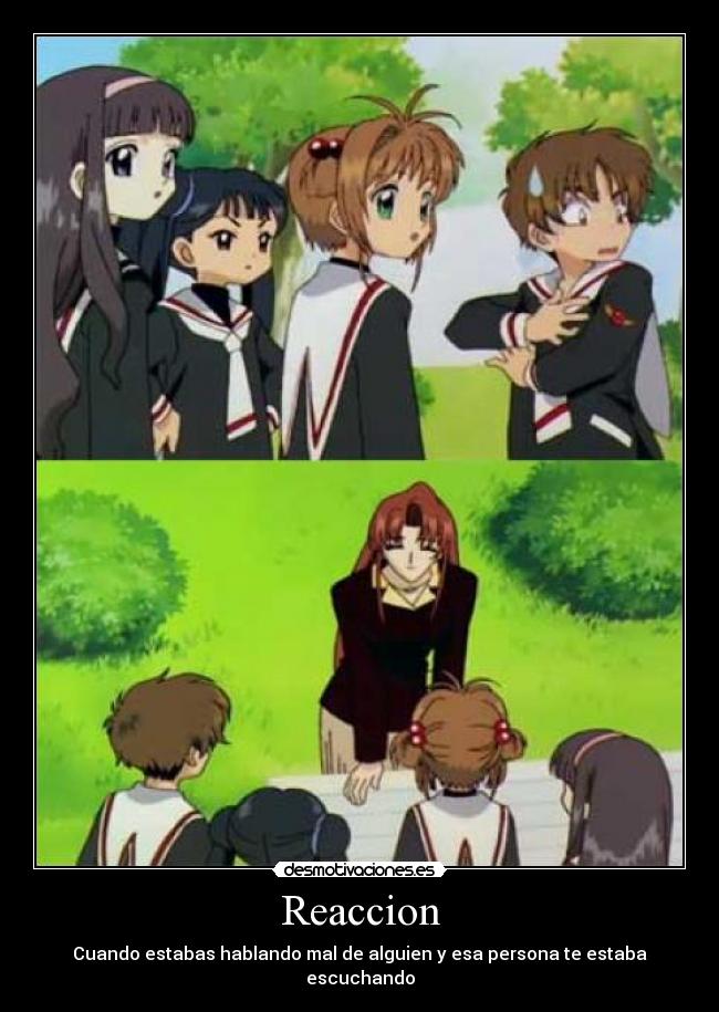 Reaccion - Cuando estabas hablando mal de alguien y esa persona te estaba escuchando