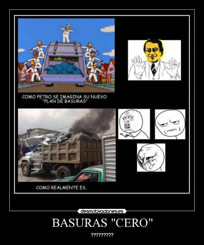 carteles basuras bogota desmotivaciones