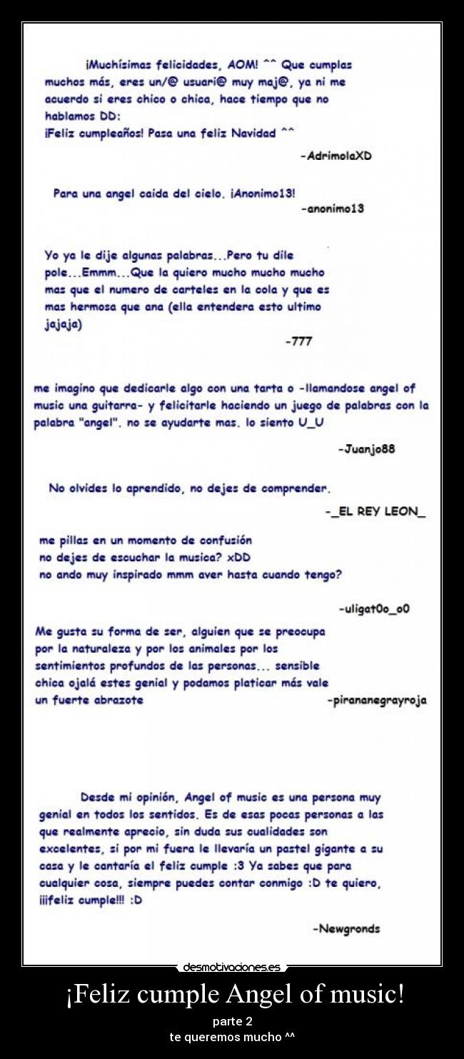 ¡Feliz cumple Angel of music! - parte 2
te queremos mucho ^^