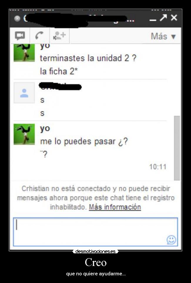 carteles chat gmail gracioso desmotivaciones