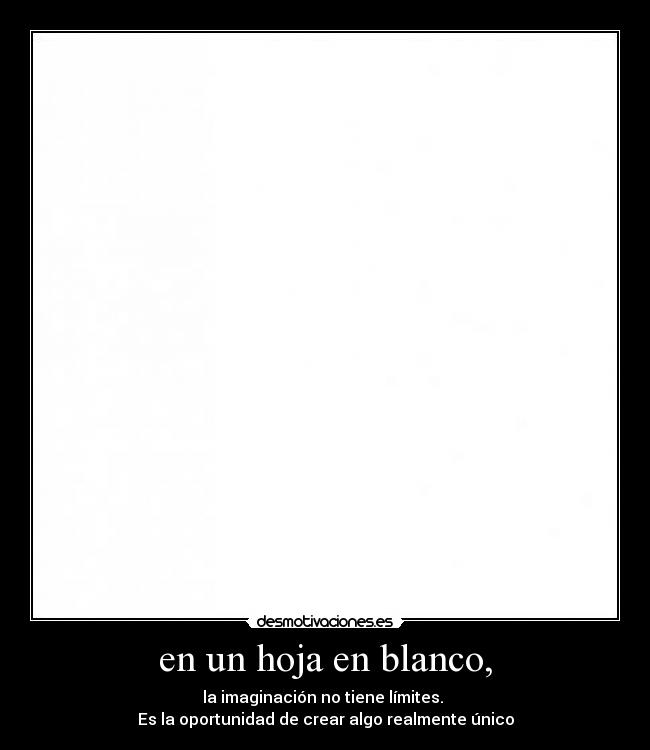 en un hoja en blanco, -