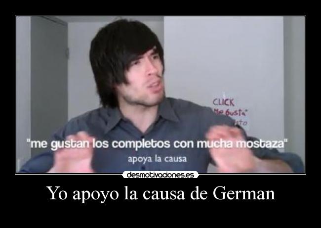 Yo apoyo la causa de German - 
