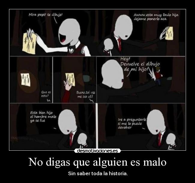 carteles slender dibujo hijo juego game desmotivaciones