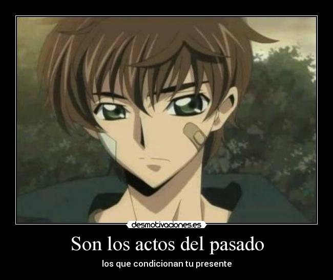 carteles pasado suzaku code geass raptorhunters desmotivaciones