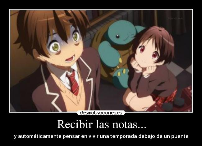 Recibir las notas... -