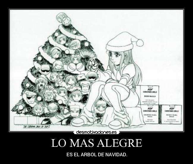 LO MAS ALEGRE - ES EL ARBOL DE NAVIDAD.