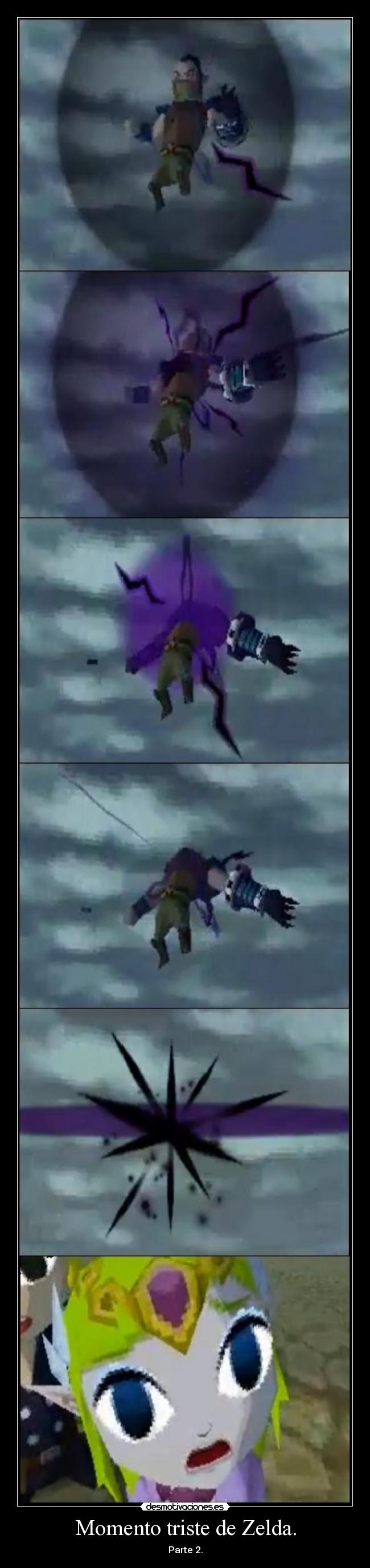 Momento triste de Zelda. -