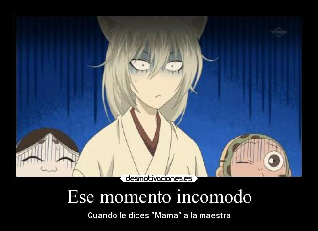 carteles tipico anime manga kamisama kiss kamisama hajimemashita tomoe yokai onikiri kotetsu nanami desmotivaciones