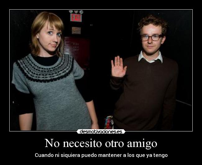 No necesito otro amigo -