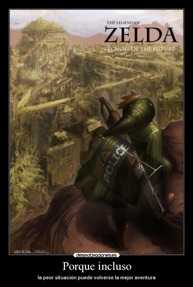 carteles link zelda legend mayas fin aventure time emy85 desmotivaciones