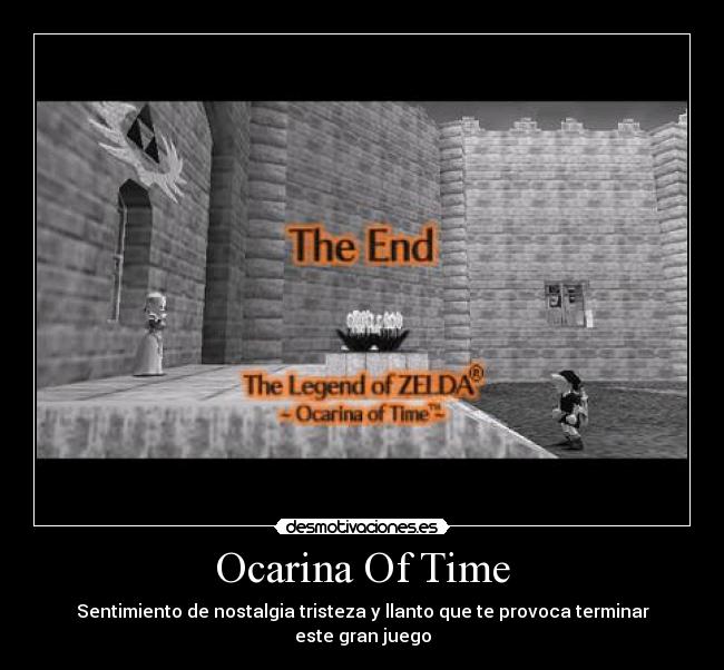 Ocarina Of Time - Sentimiento de nostalgia tristeza y llanto que te provoca terminar este gran juego