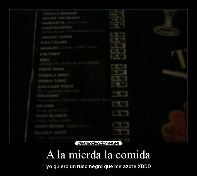 carteles comida tomen ocmo ofensa desmotivaciones