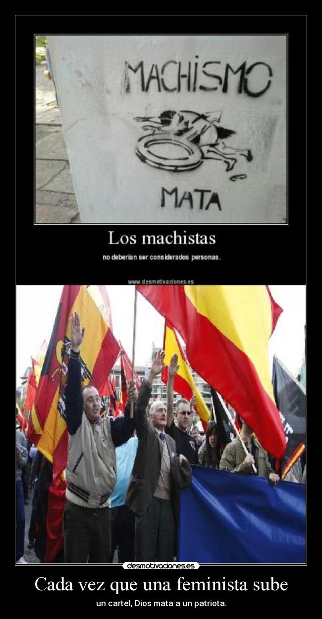 Cada vez que una feminista sube -