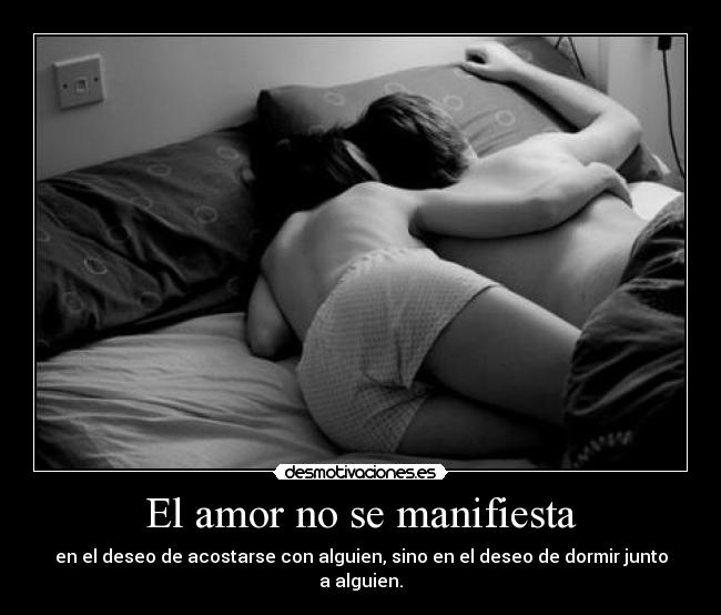 El amor no se manifiesta - 