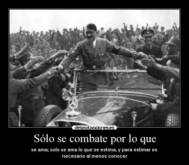 Sólo se combate por lo que -