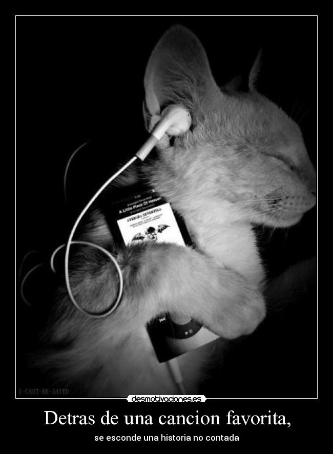 Detras de una cancion favorita, -