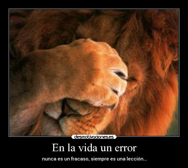 En la vida un error - 
