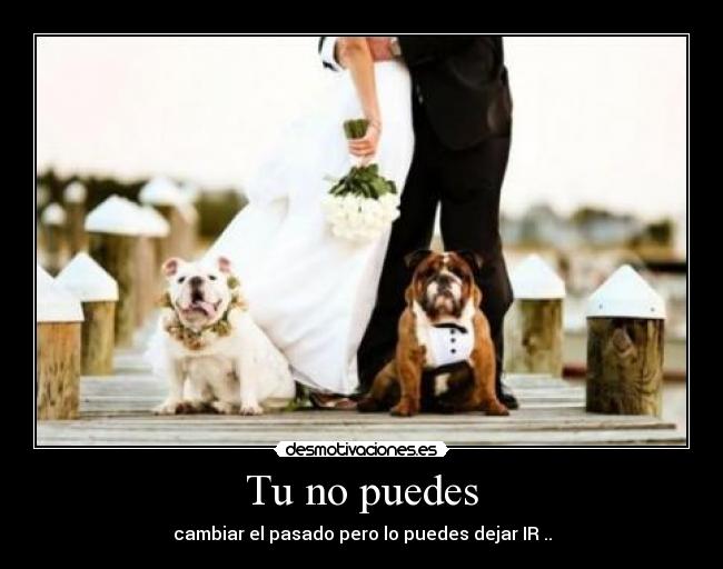 Tu no puedes - cambiar el pasado pero lo puedes dejar IR ..