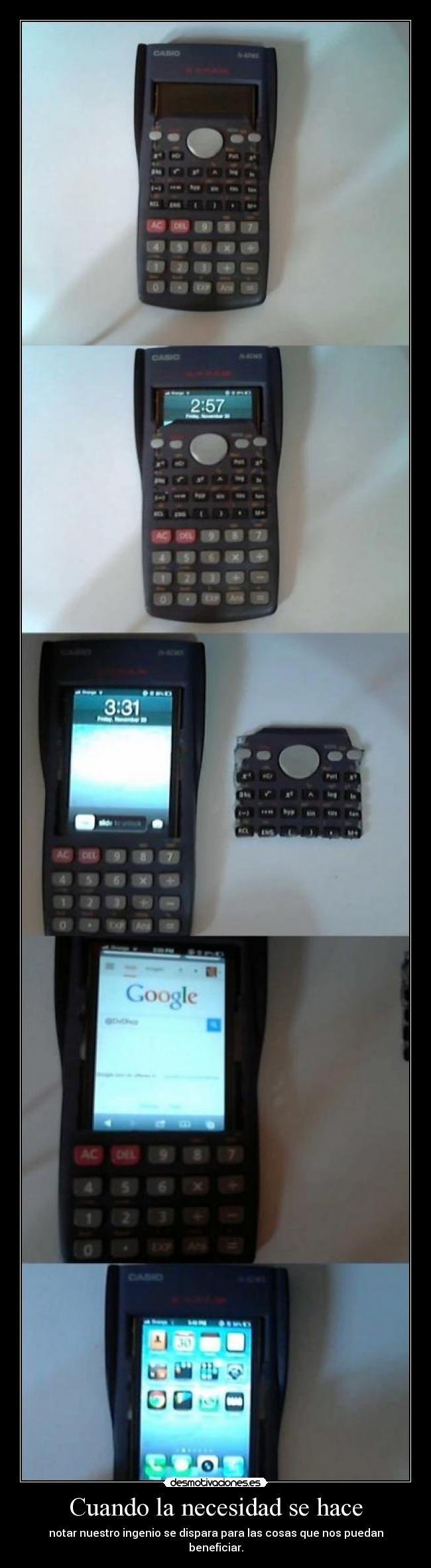 Cuando la necesidad se hace -