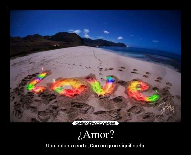 ¿Amor? -