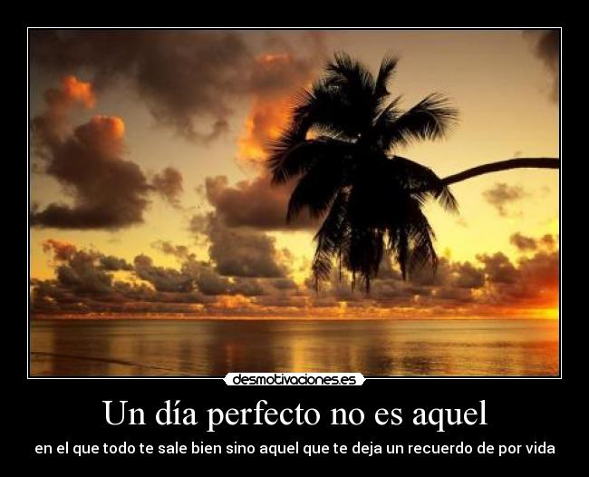 Un día perfecto no es aquel - 