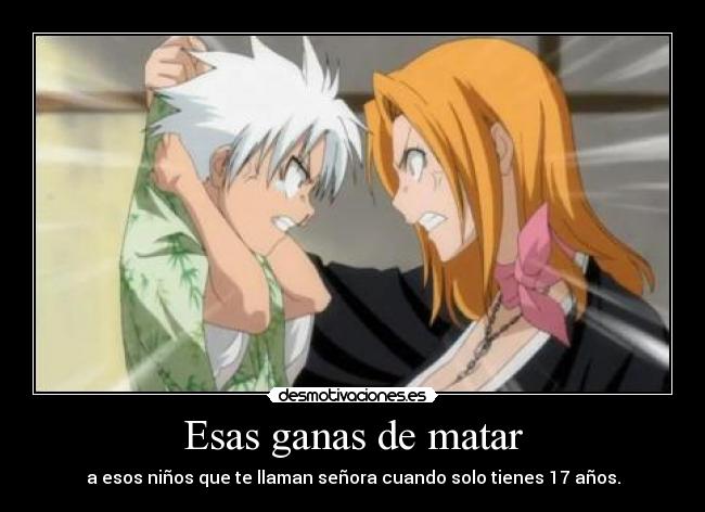 Esas ganas de matar -