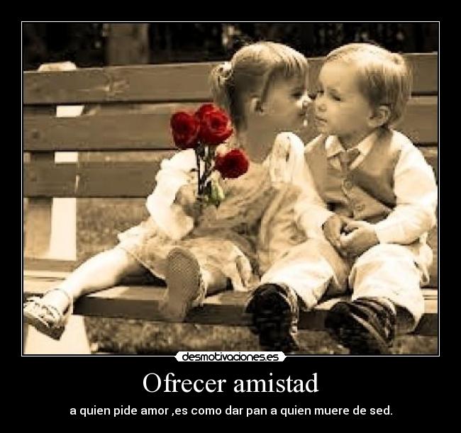 Ofrecer amistad -