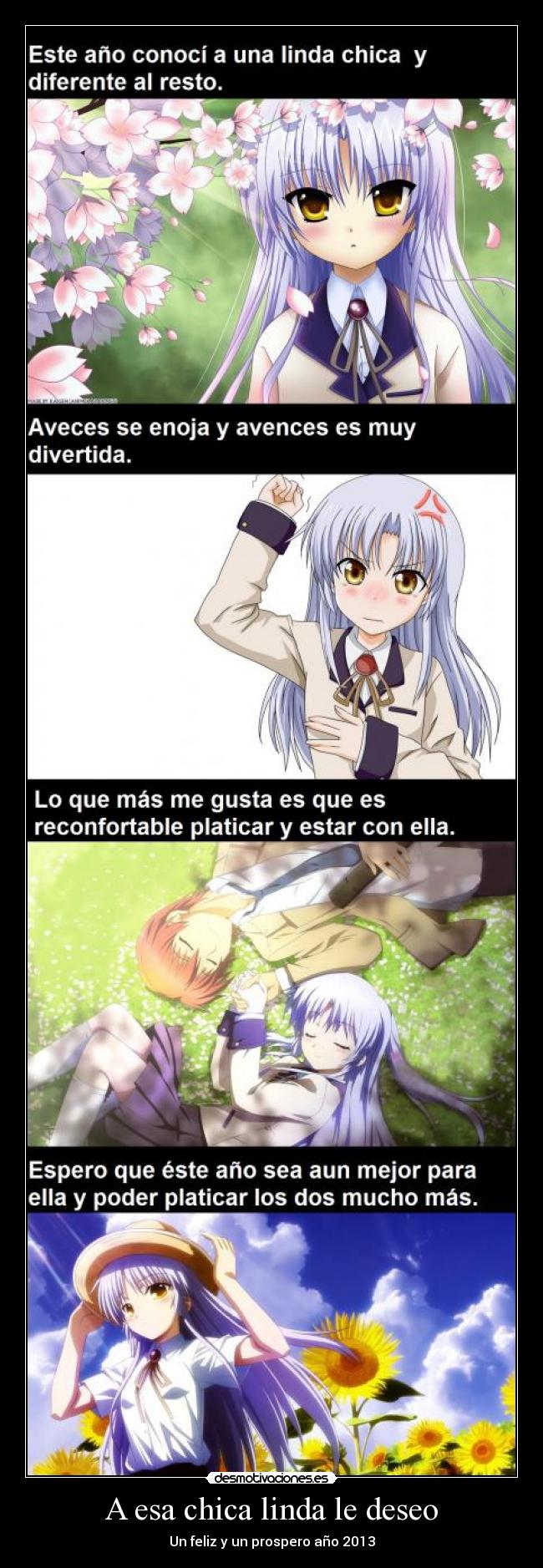 A esa chica linda le deseo - Un feliz y un prospero año 2013