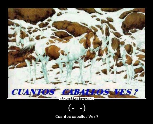 (-_-) - Cuantos caballos Vez ?