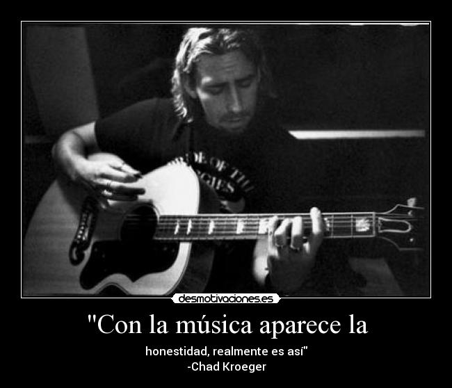 Con la música aparece la -