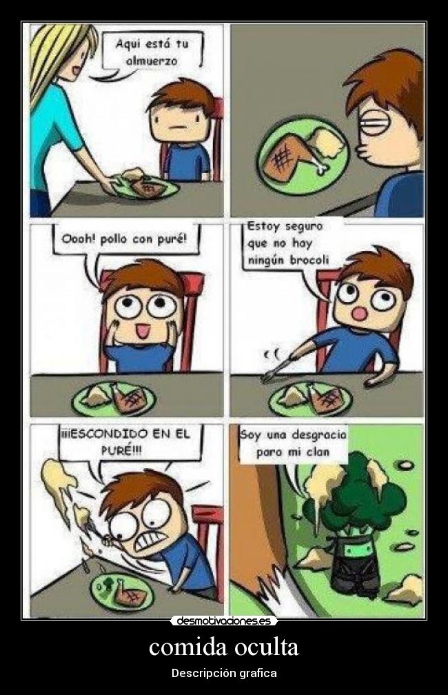 comida oculta - Descripción grafica