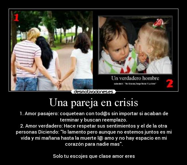 Una pareja en crisis -