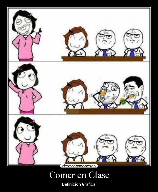 Comer en Clase - Definición Gráfica.