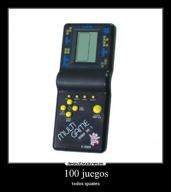 100 juegos - todos iguales