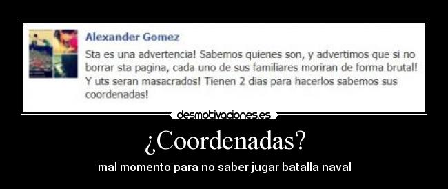 ¿Coordenadas? - 