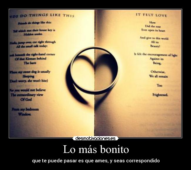 Lo más bonito - 