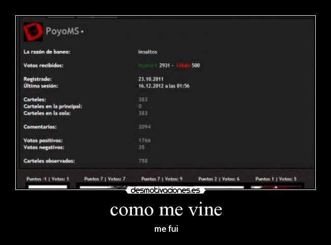 como me vine - me fui