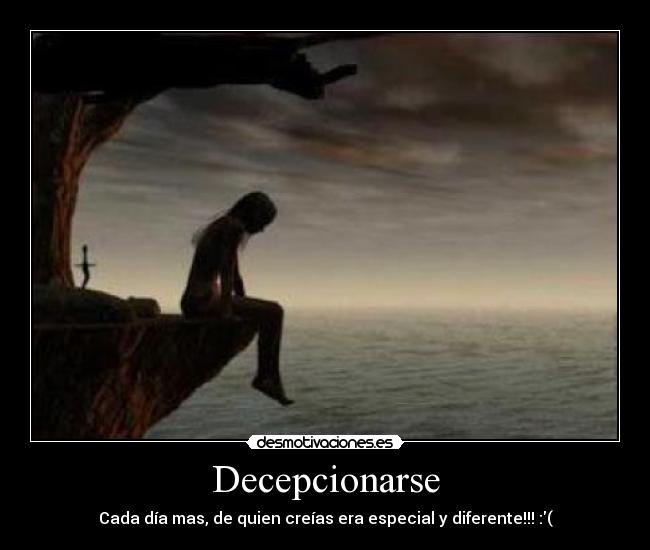 Decepcionarse -