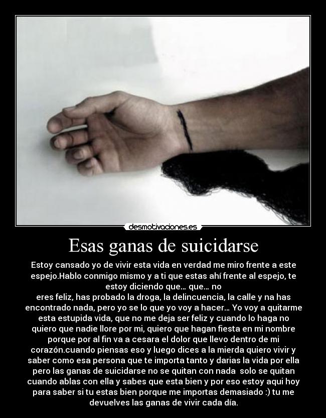 carteles ganas suicidarse desmotivaciones