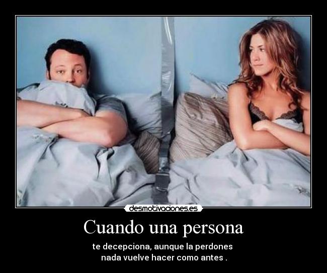 Cuando una persona - 