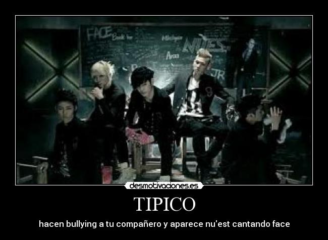 TIPICO - hacen bullying a tu compañero y aparece nuest cantando face